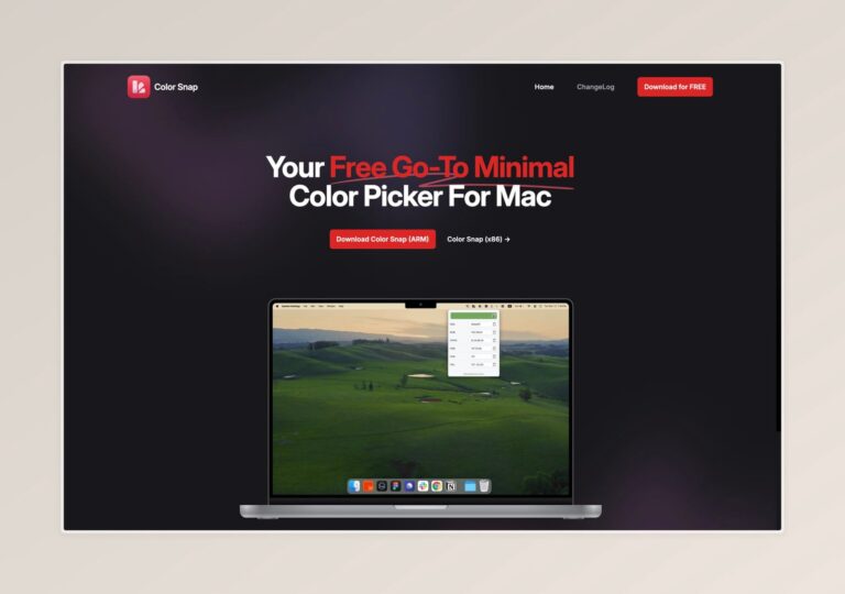 Color Snap project interface